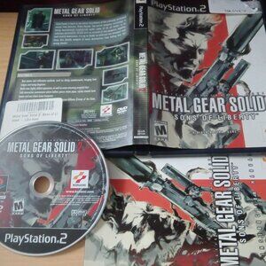 Metal Gear Solid 2 Sons of Liberty COMPLETE Used PS2 Video Game